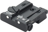 1911 [LPA Cut] adjustable rear sight | white dots - Ubitzu