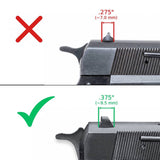 Browning Hi-Power [Sport Vigilante Mark III Practical HP40] hausse réglable | lignes blanches - Ubitzu