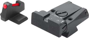 Browning Hi-Power [Vigilante Mark III Practical HP40] mire regolabili | fibra ottica [anteriore] - Ubitzu