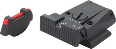 Ruger [P90 P91 P93 P94 P95 P97] mire regolabili | fibra ottica - Ubitzu