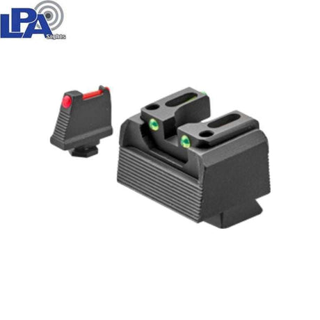 Sig P220 P226 P229 P320 & P365 Optics Ready semi-adjustable co-witness sights | fiber optic type B - Ubitzu