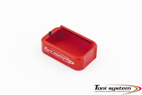 Tanfoglio alu base pad for Large Frame | +2 rounds - Red - Ubitzu
