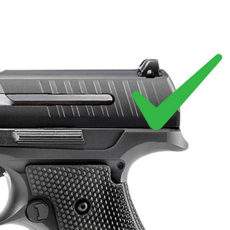 Walther [PPQ P99 Creed PPX & PPS] adjustable rear sight | white dots - Ubitzu